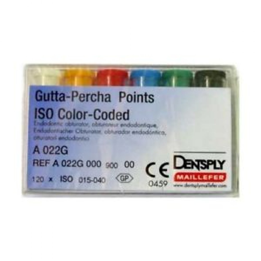 Gutta-Percha Points Colour Coded