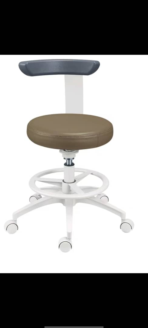 Dental Adjustable Doctor's Stool Chair 360° Rotation Armrest