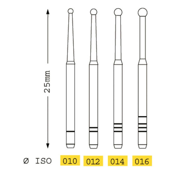 Thermact Burs Assorted 010-016