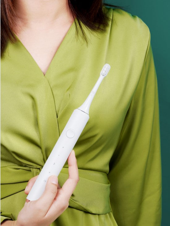 Infly T03S white black Rechargeable IPX7 Waterproof Sonic Electric Toothbrush