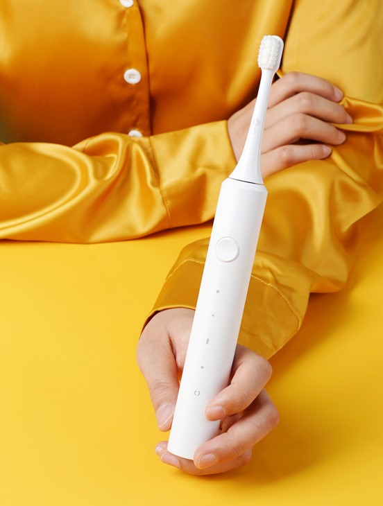 Infly T03S white black Rechargeable IPX7 Waterproof Sonic Electric Toothbrush