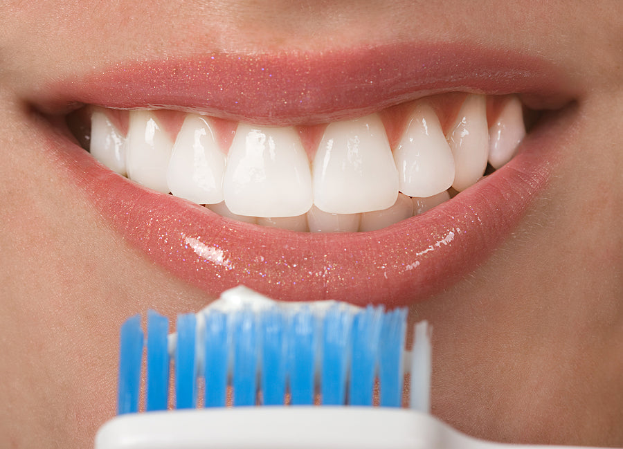 single tuft toothbrush, gums & teeth