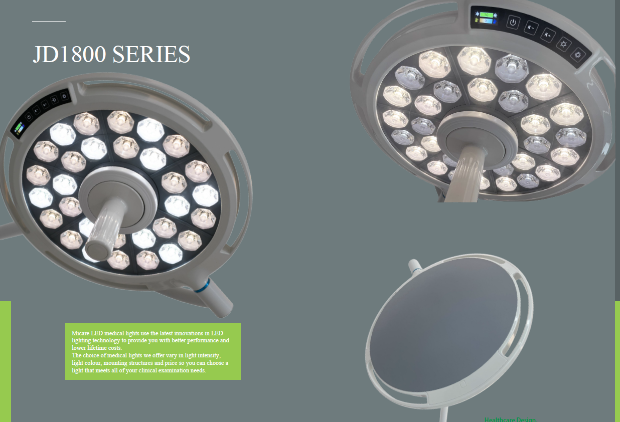 JD1800 SERIES MINOR SURGERY LIGHTING