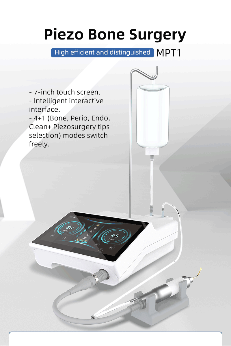 Dental Piezo Surgery Motor Device SURGIC TOUCH Bone Cutter Machine 6Tips
