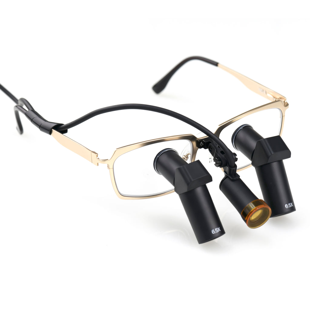 650X TTL Dental Loupes Through the Lens Angled Dental Surgical Loupes Magnifier for Dentists