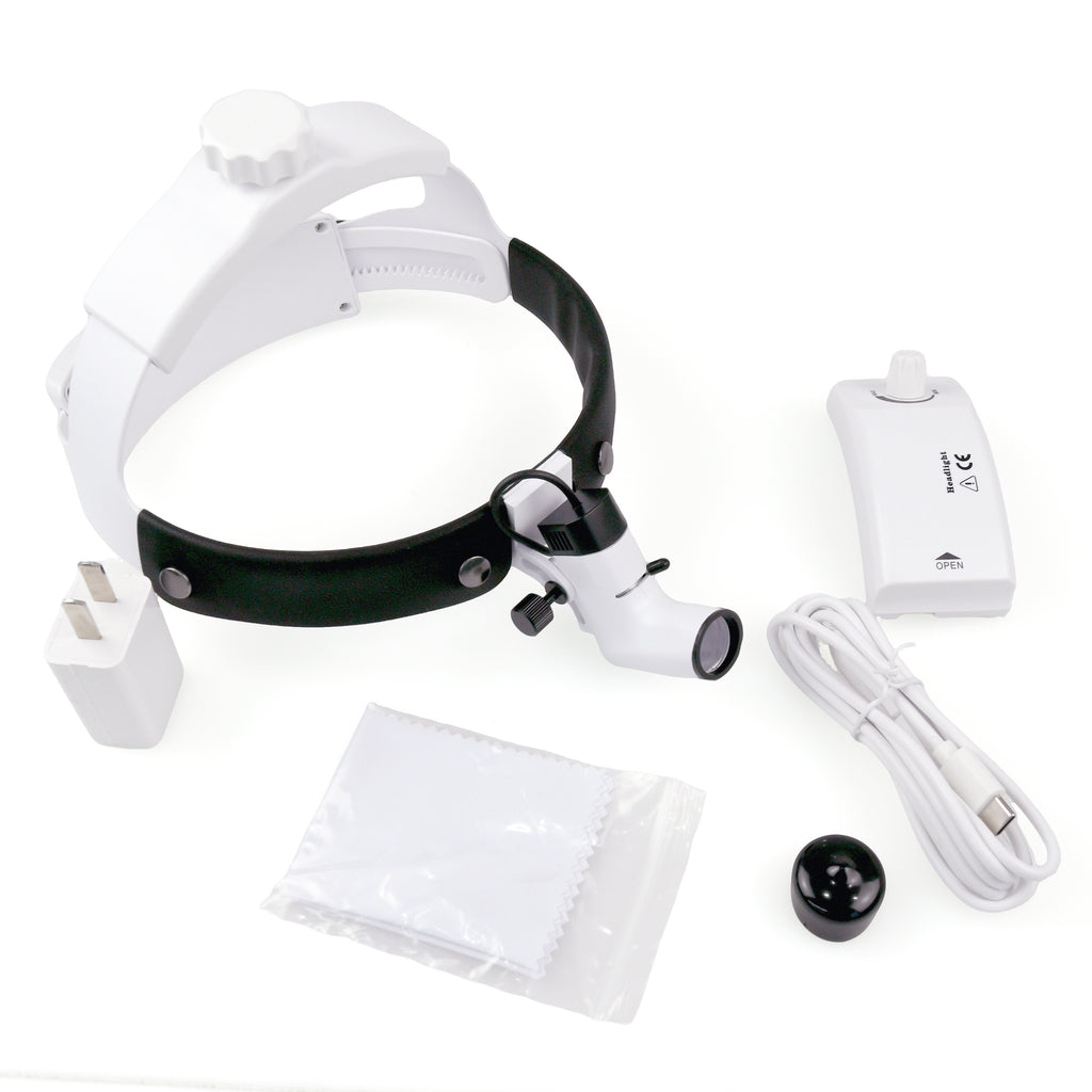 High Brightness Dental Headlight with Dental Loupe ENT Headlamp LED Headlight for Plastic Surgery Veterinary Surgery