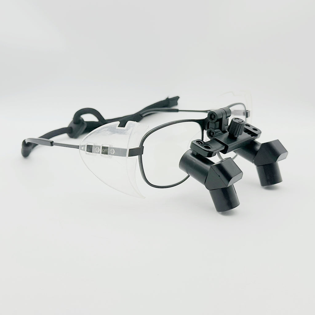 Flip Up  ERGO Prisamtic Loupes 3.5X 4.5X 5.5X 6.5X  with LED light CHL-JCM08P-CP
