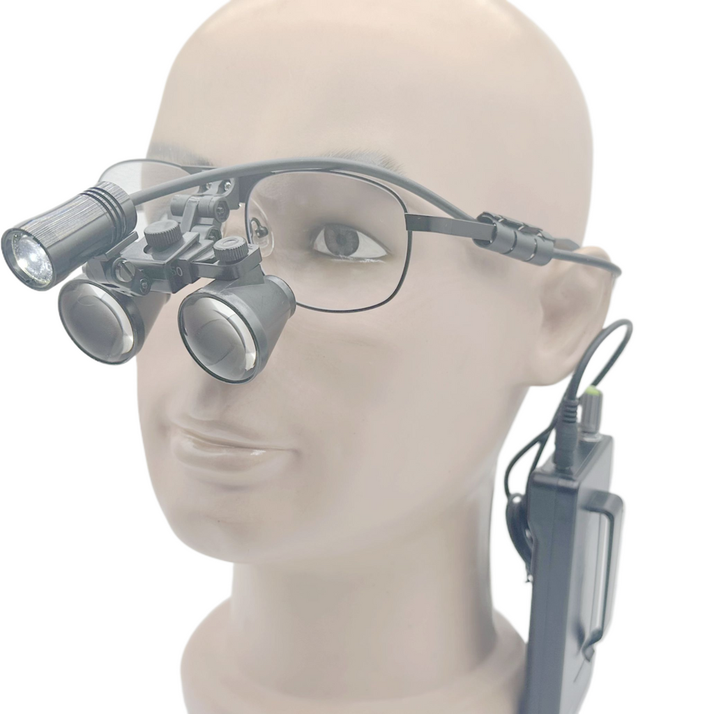 Flip Up Galilean Dental Surgical Loupes 2.5X 3.0X 3.5X  With Pure Titanium Frames