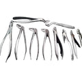 Atraumatic forceps  set 6 pieces