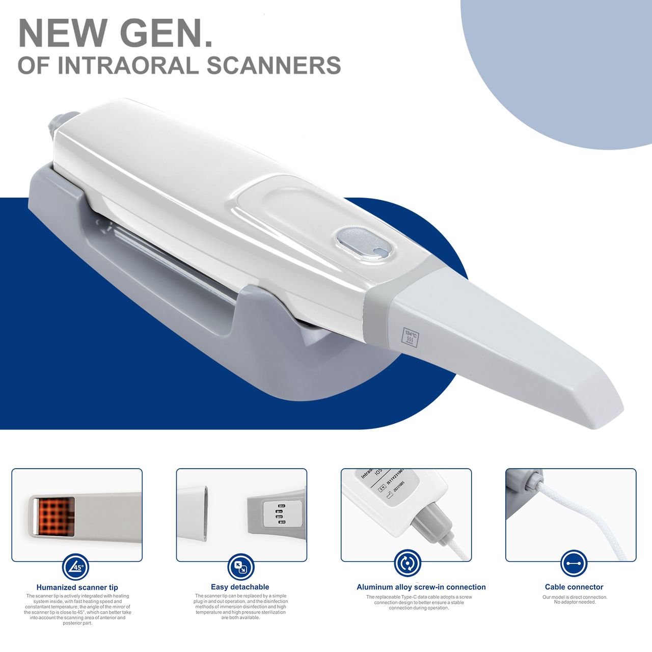 New Generation Intraoral Scanner – Digital 3D Dental Imaging Device