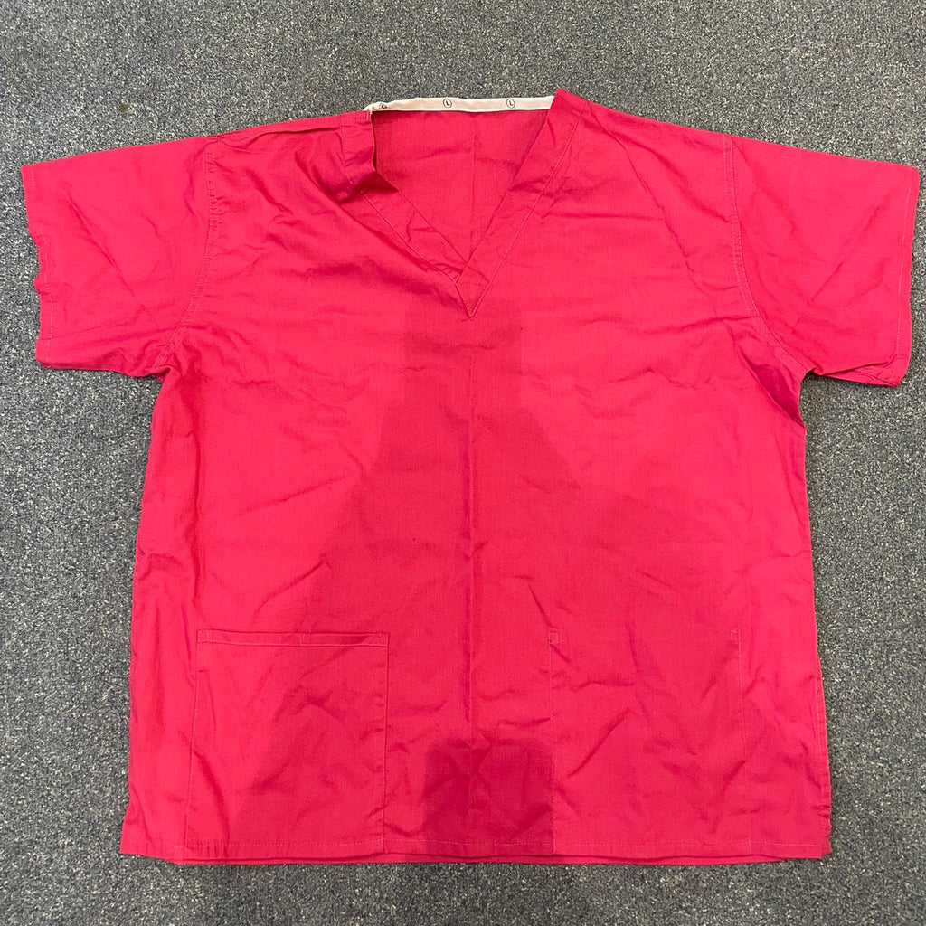 Dark Pink Medical Scrub Set – Unisex Healthcare Uniform (Top & Trousers)