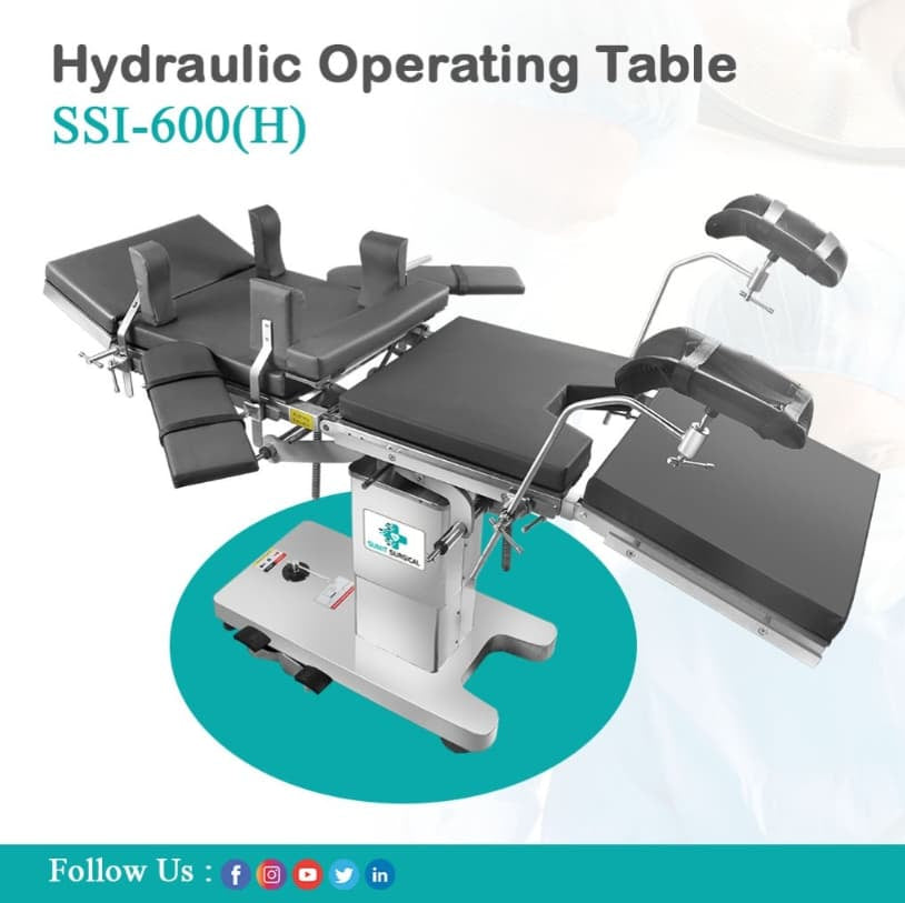 Premium Hydraulic Operating Table SSI-600(H) – Designed for Precision & Comfort