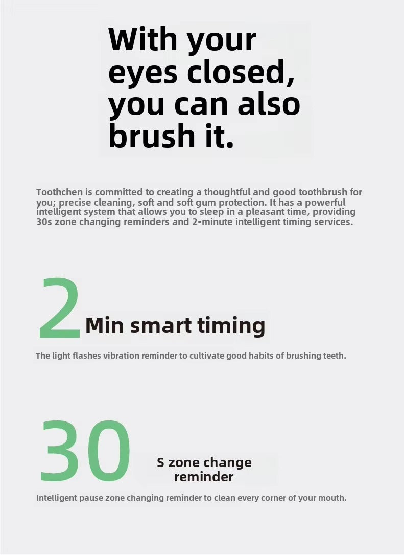 45° Rotating Electric Toothbrush – 4 Modes, USB Rechargeable, Multiple Brush Heads, IPX7 Waterproof