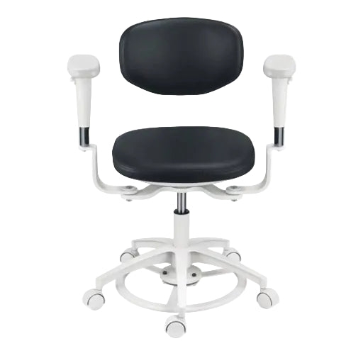 Dental Adjustable Doctor's Stool Chair 360° Rotation Armrest