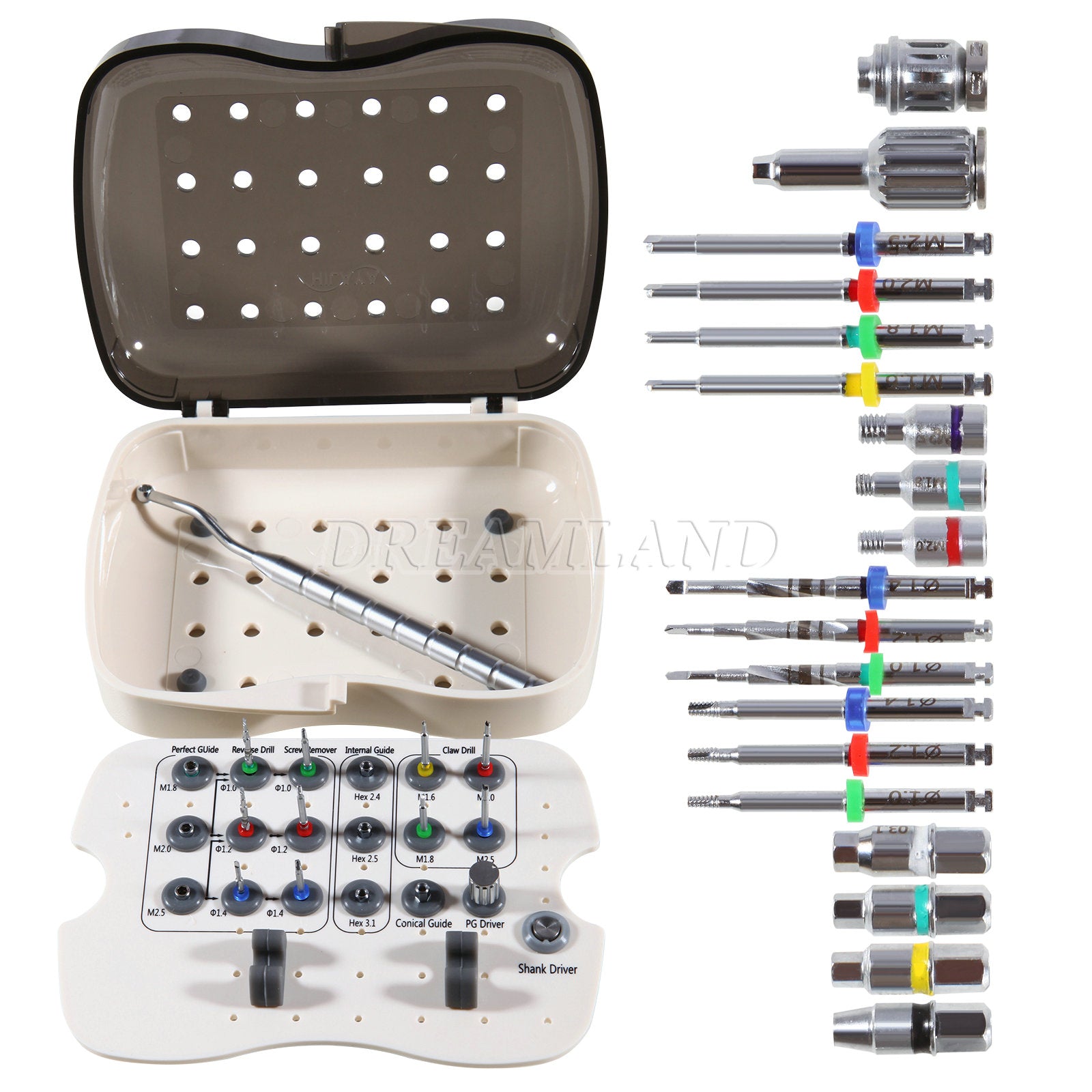 Dental Implant Screw Removal Kit Remove Drill Fractured Claw Revese Guide SRK