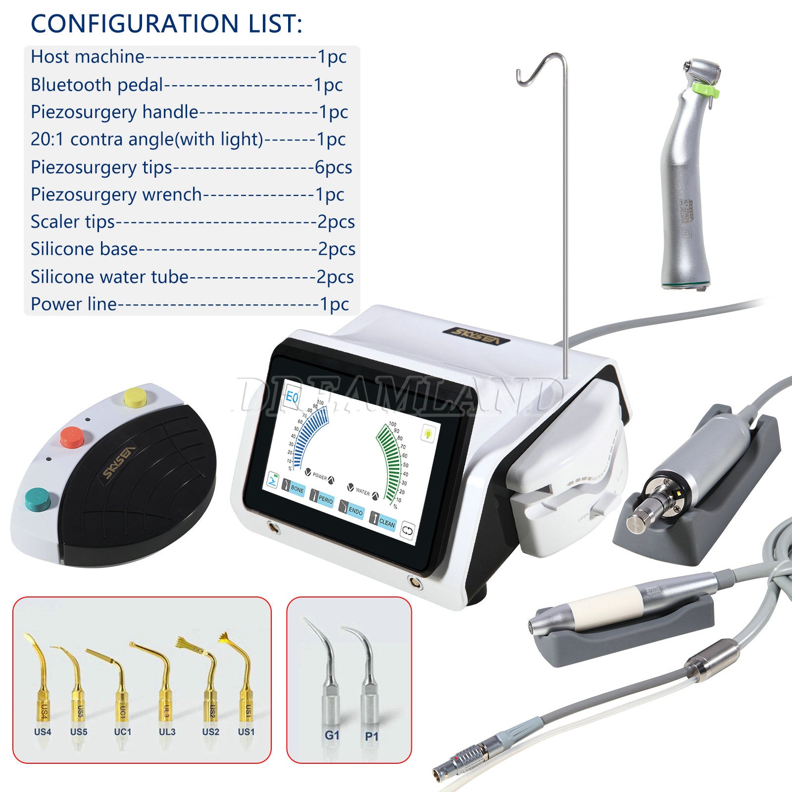 Dental Piezo Motor Device 2IN1 SURGIC TOUCH Bone Cutter Surgery & Implant