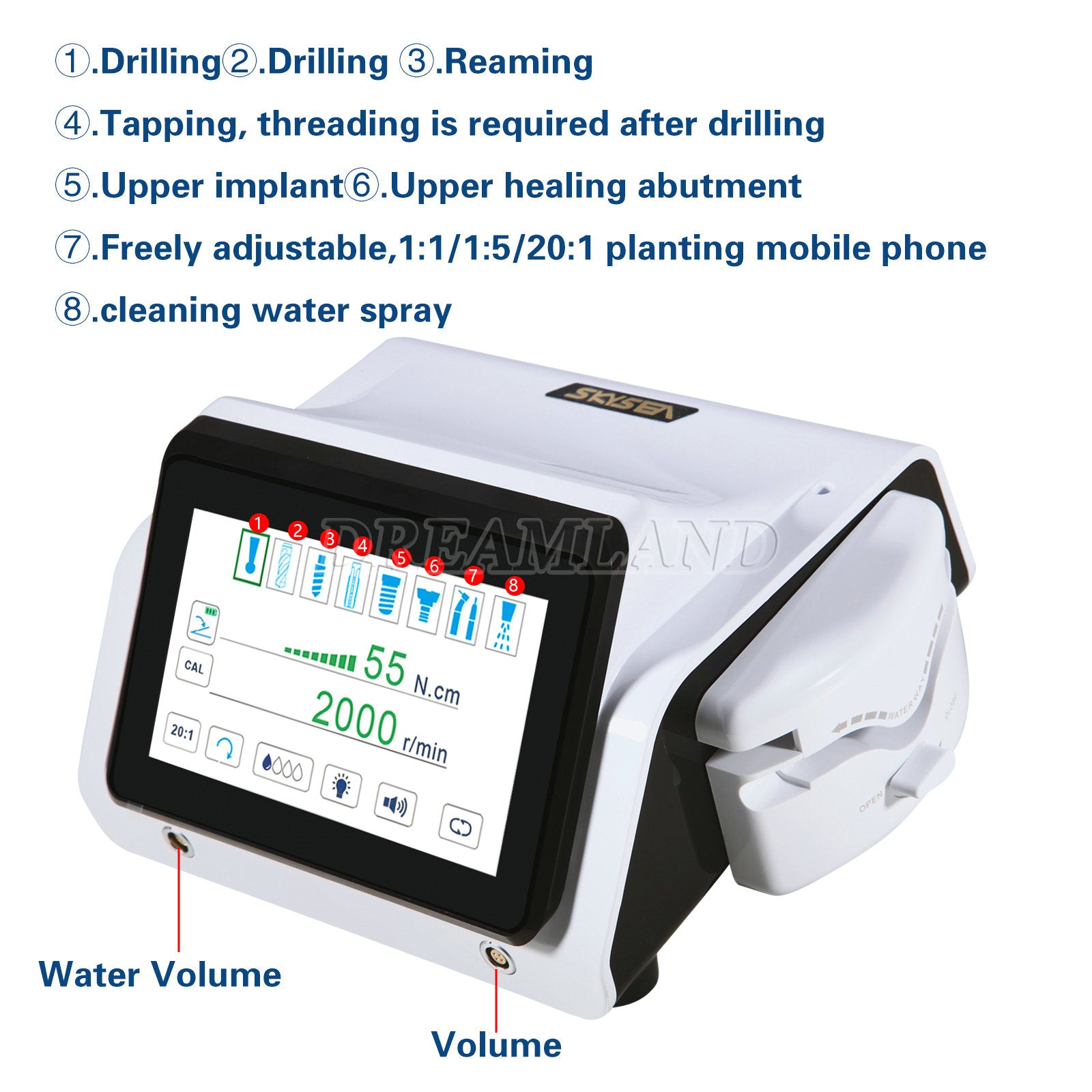 Dental Piezo Motor Device 2IN1 SURGIC TOUCH Bone Cutter Surgery & Implant