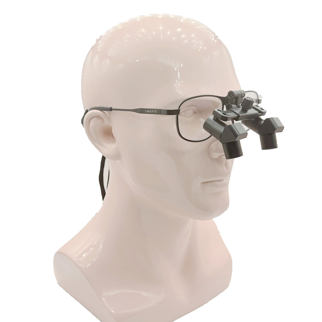Flip Up  ERGO Prisamtic Loupes 3.5X 4.5X 5.5X 6.5X  with LED light CHL-JCM08P-CP