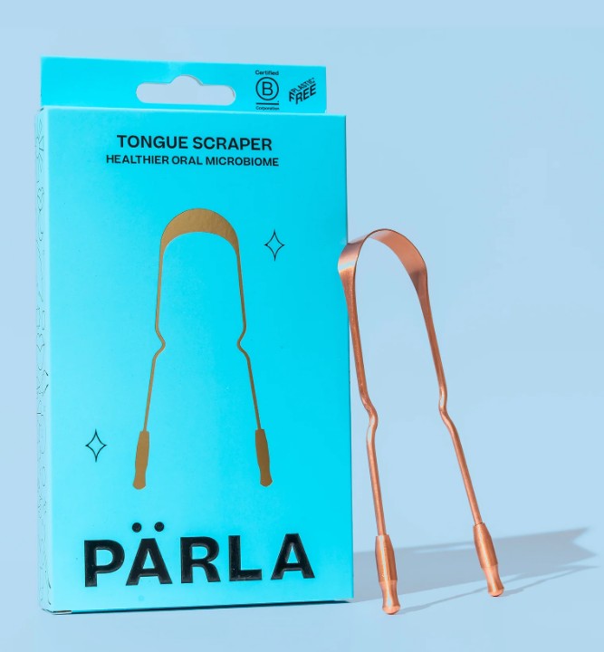 PÄRLA Copper Tongue Scraper – Antimicrobial & Eco-Friendly