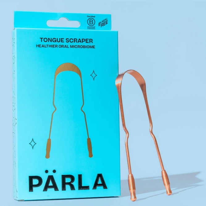 PÄRLA Copper Tongue Scraper – Antimicrobial & Eco-Friendly