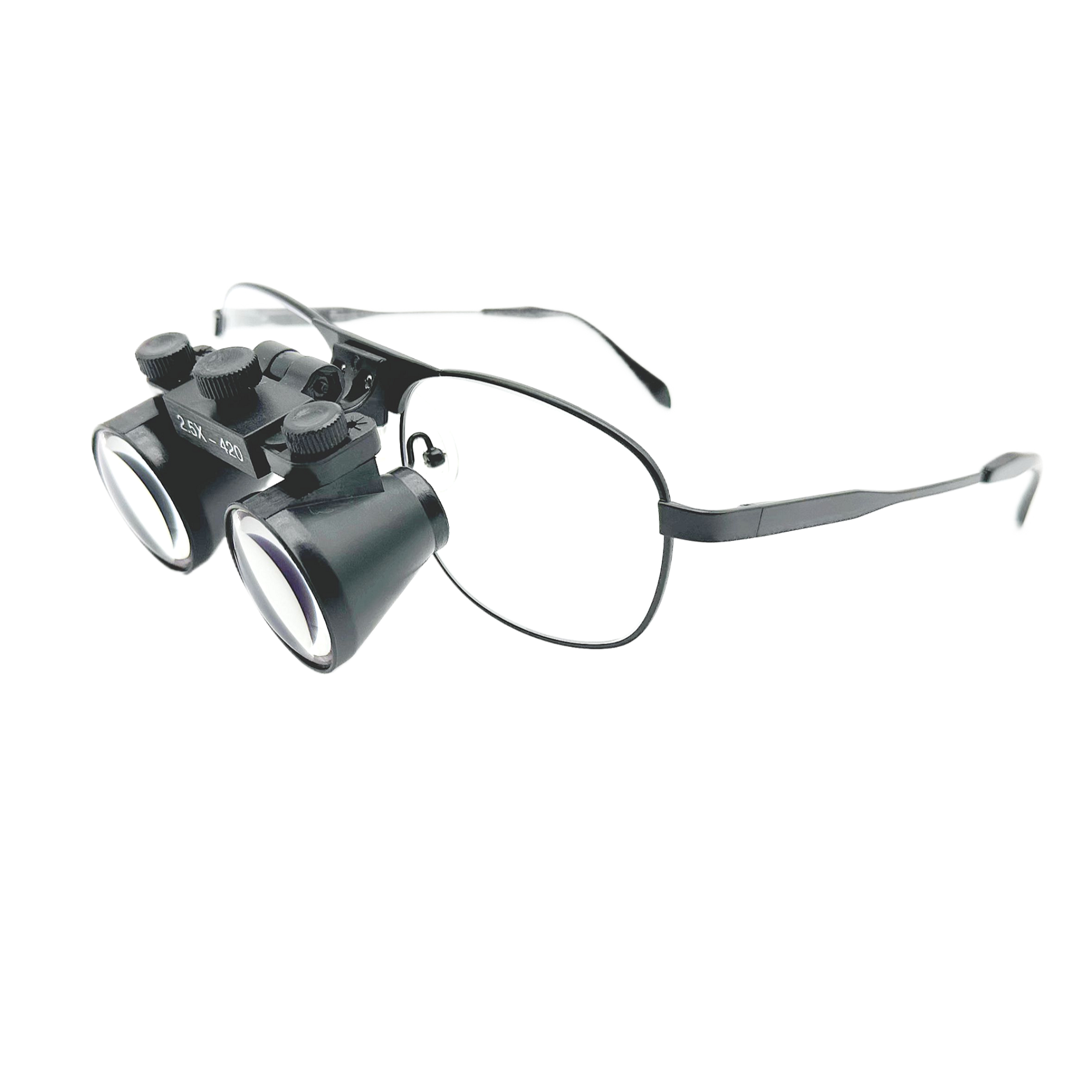 Flip Up Galilean Dental Surgical Loupes 2.5X 3.0X 3.5X  With Pure Titanium Frames