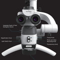 AM-5000 Dental Microscope with Built-in 4K Camera & Fluorescence Illumination