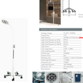LED Medical Examination Light with Stand – 27W Adjustable Gooseneck Lamp