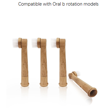 Oral-B compatible bamboo toothbrush heads