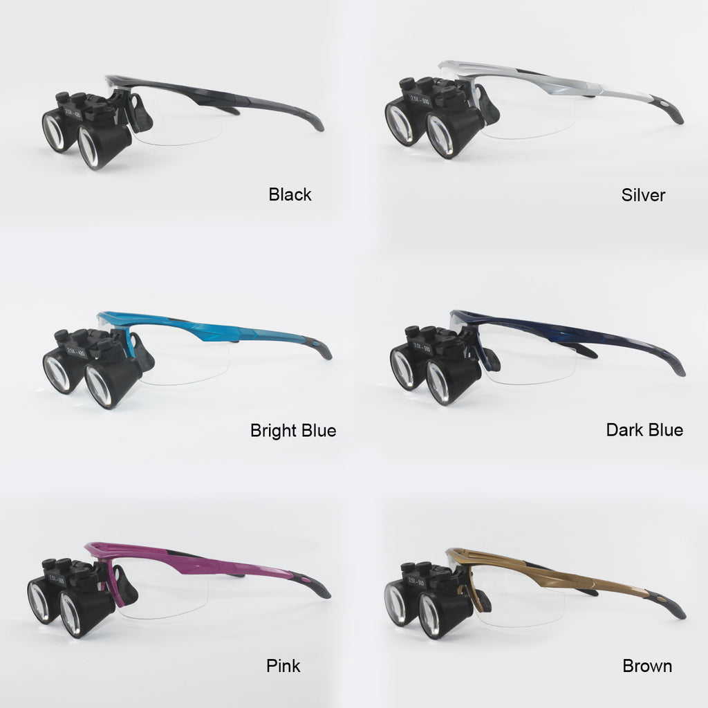 Flip Up dental loupes surgical loupes 2.5x 3.0x 3.5x with sports frames