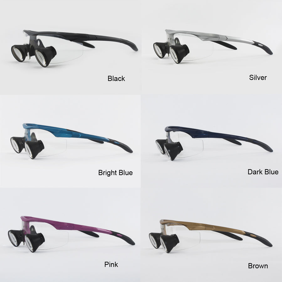 Custom Mde TTL dental loupes surgical loupes 2.5x 3.0x 3.5x with Sports frames