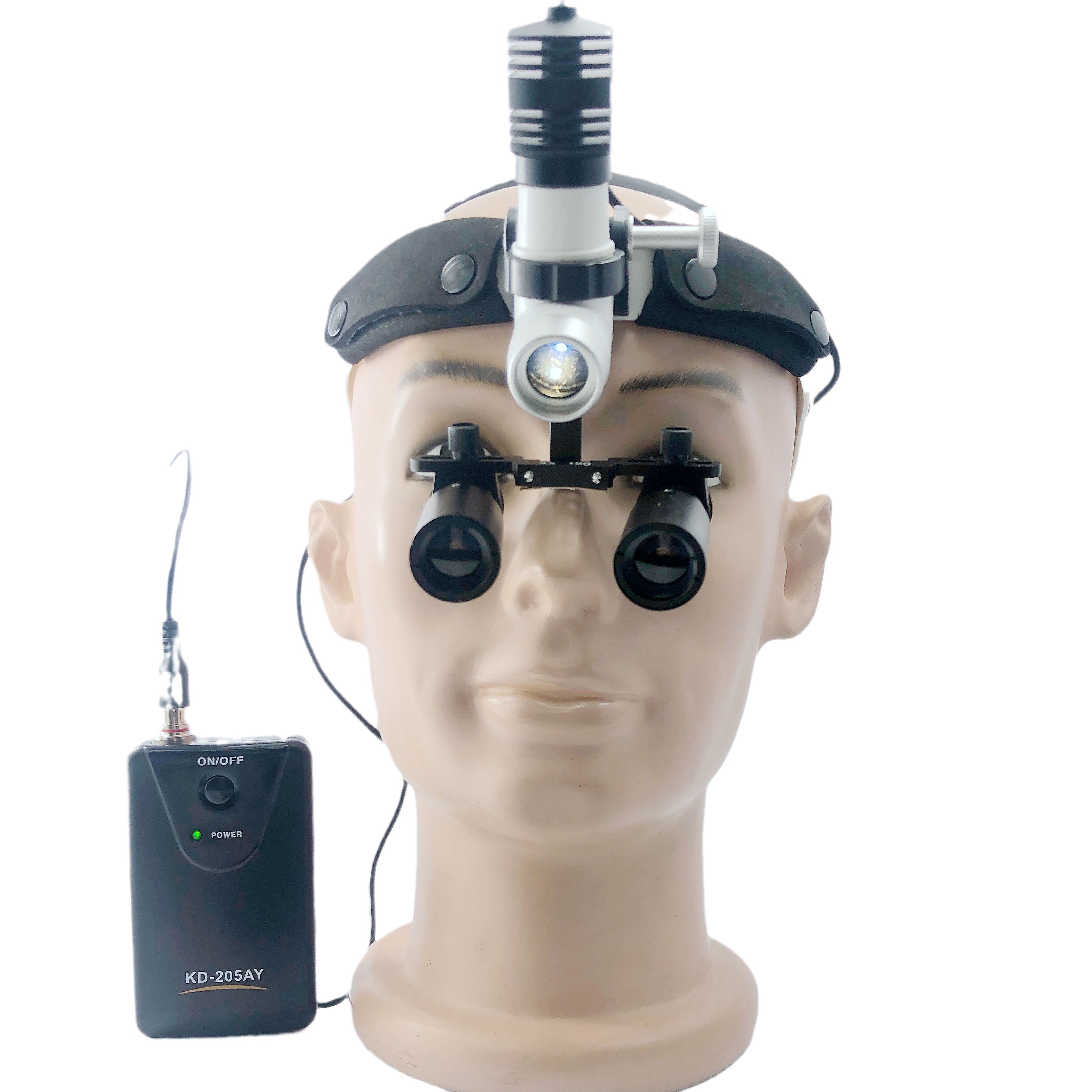 Heaband Surgical  LED lights CKD205AY-1 with Prisnatic dental surgical loupes 3.0X-8.0X
