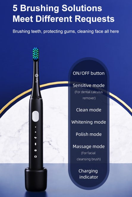Infly P20C Sonic electric toothbrush with dental calculus Remover and facial cleaner