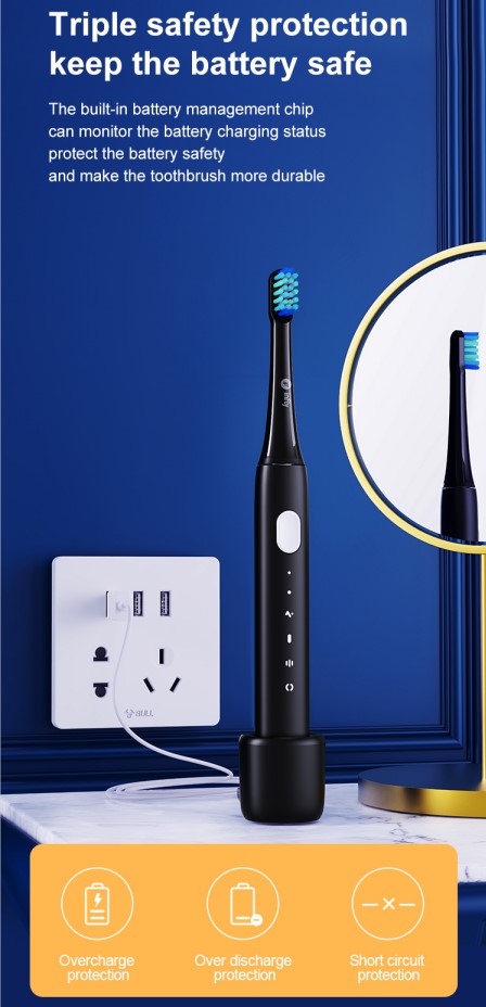 Infly P20C Sonic electric toothbrush with dental calculus Remover and facial cleaner