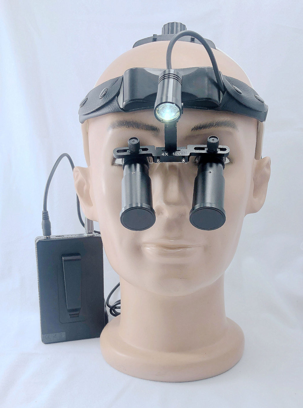New designing Headband medical lamps CHL-M08P-CP-H with Prismatic Dental Surgical loupes 3.0X-8.0X