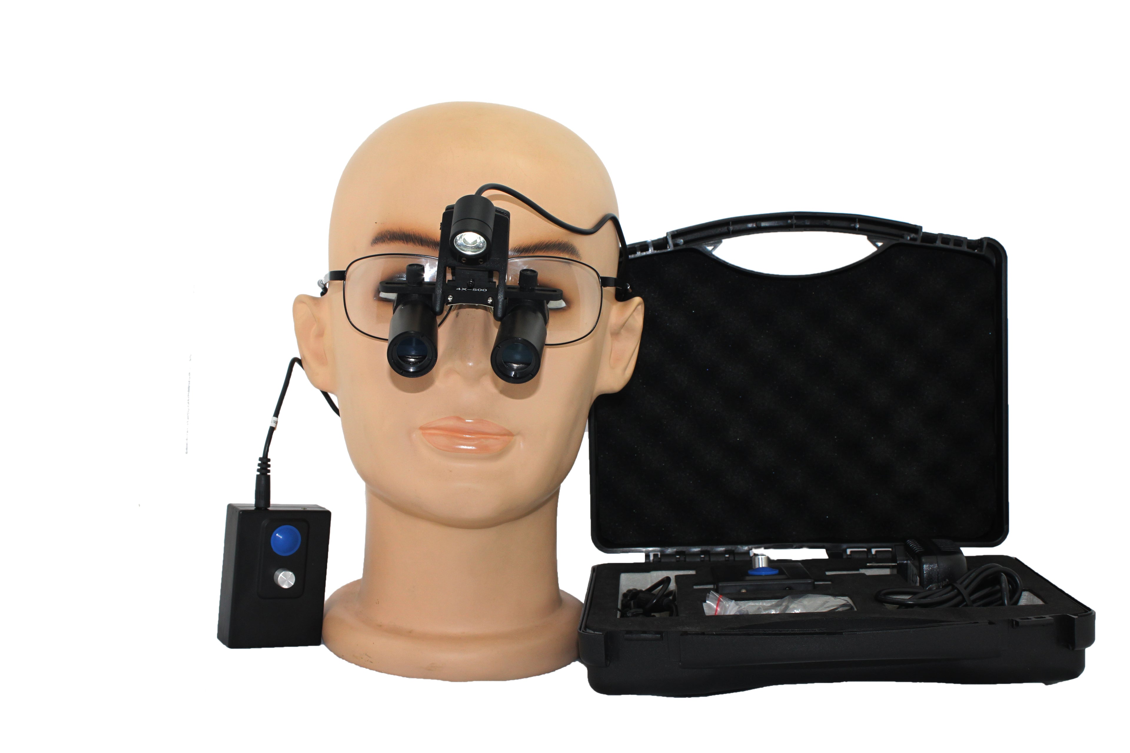 flip up Prismatic loupes 4.0x 5.0x 6.0x 7.0x 8,0x with LED light H60