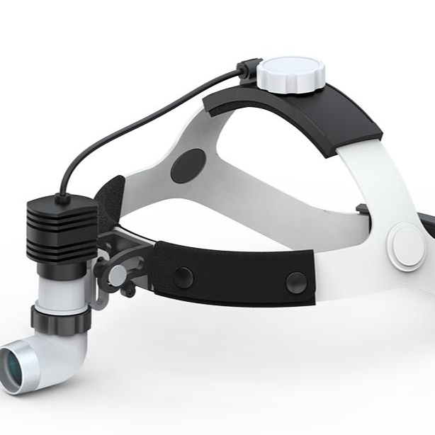 Heaband Surgical  LED lights CKD205AY-1 with Prisnatic dental surgical loupes 3.0X-8.0X