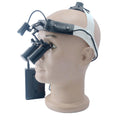 New designing Headband medical lamps CHL-M08P-CP-H with Prismatic Dental Surgical loupes 3.0X-8.0X