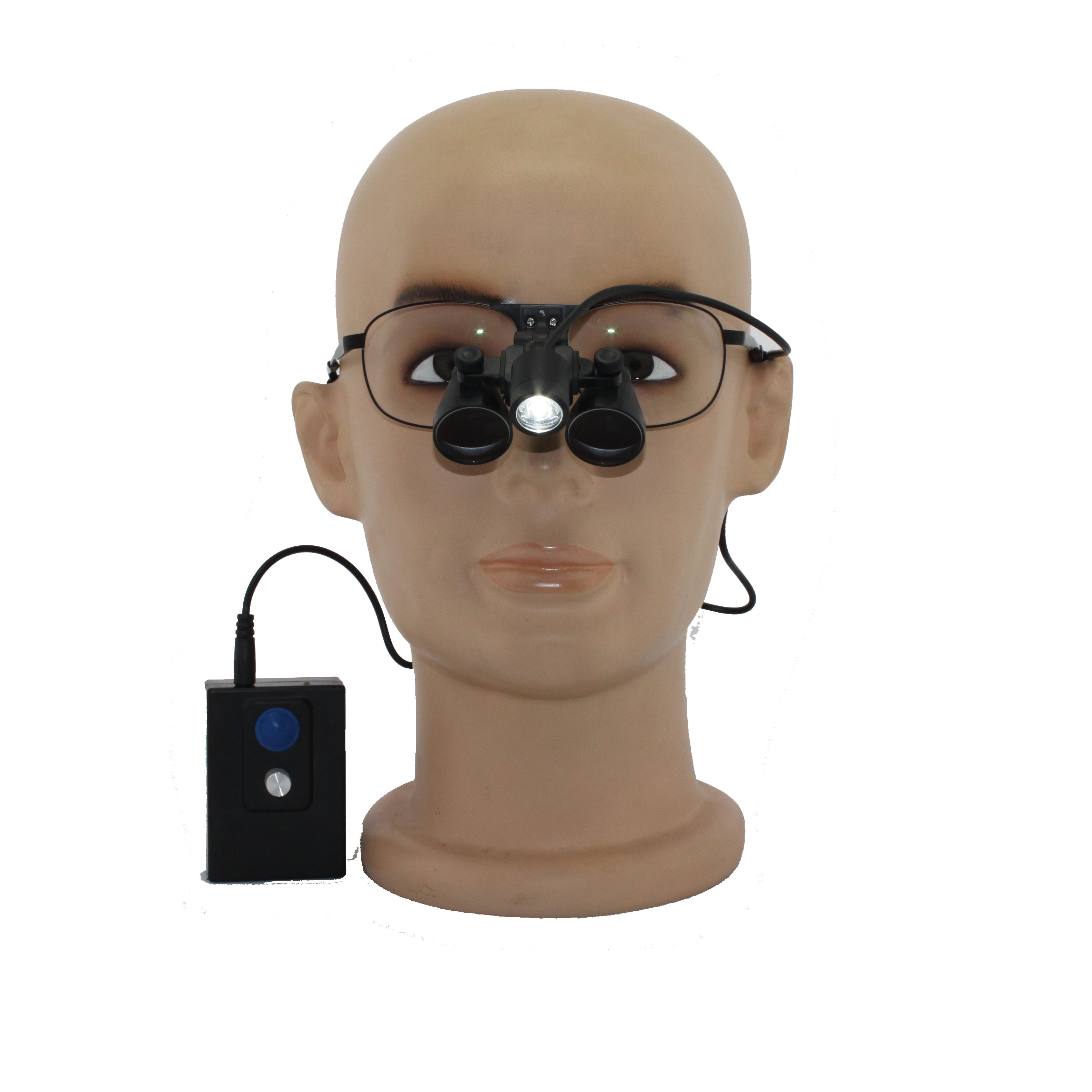 Custom Made TTL loupes Pure Titanium Frames 2.5x/3.0x/3.5x with LED light H60