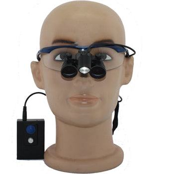 Flip Up Galilean loupes sports frames 2.5x/3.0x/3.5x  with LED light H60