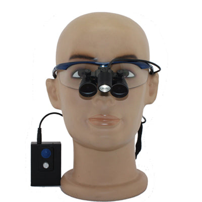 Flip Up Galilean loupes sports frames 2.5x/3.0x/3.5x  with LED light H60