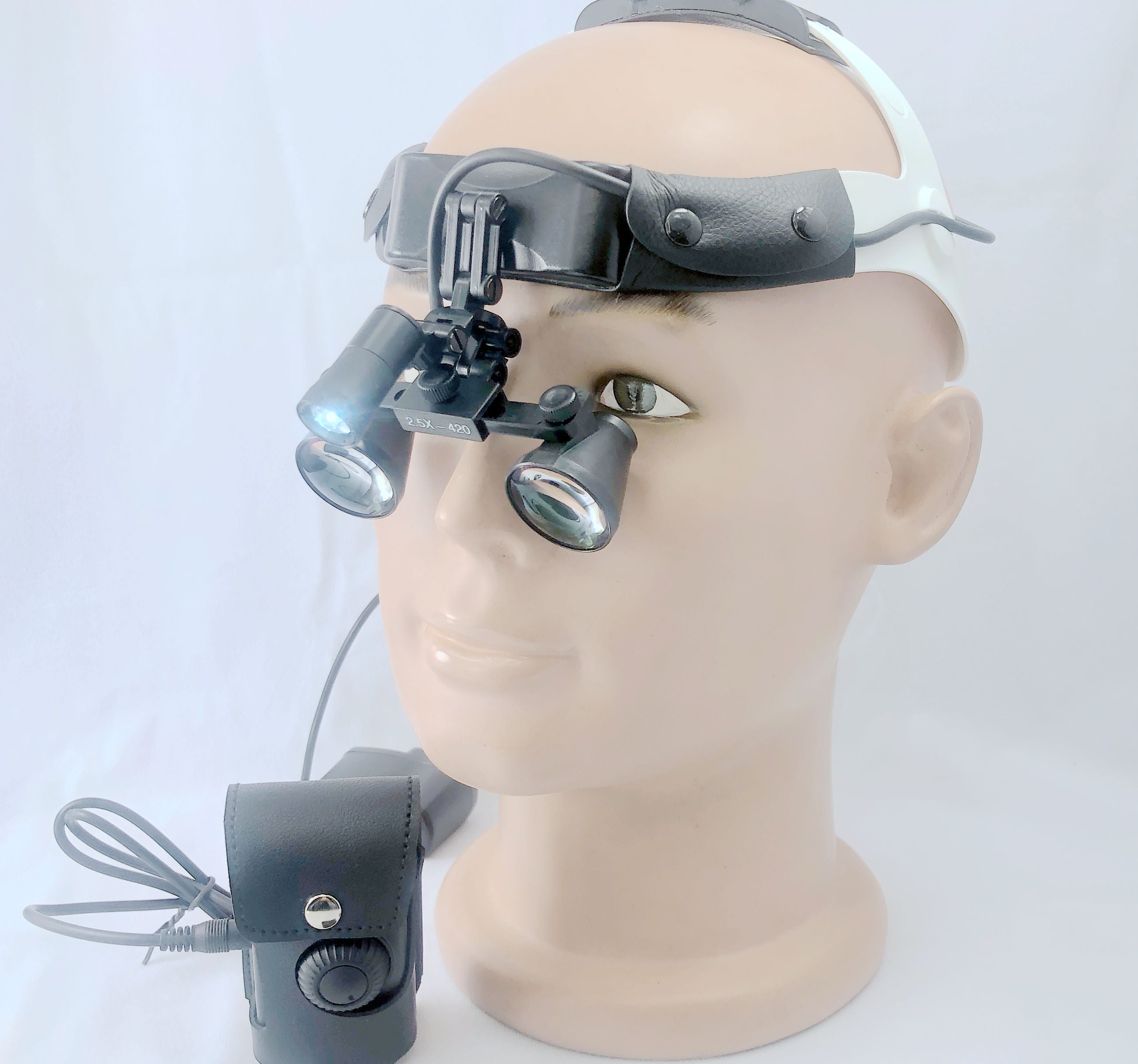 Headband medical lamps CHL-M08P-CP-H with Dental Surgical loupes 2.5x 3.0x 3.5X