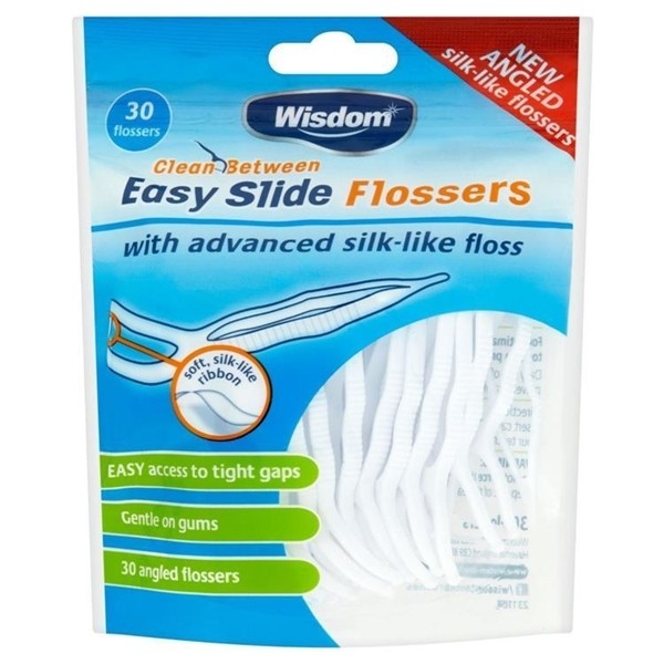 Wisdom Clean Between Easy Slide Angled Flosser 30's